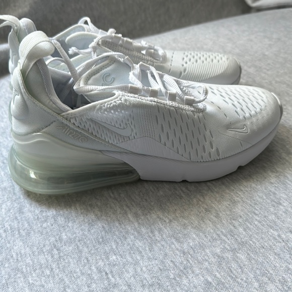 Nike Air Max 270 White Metallic Silver (GS)